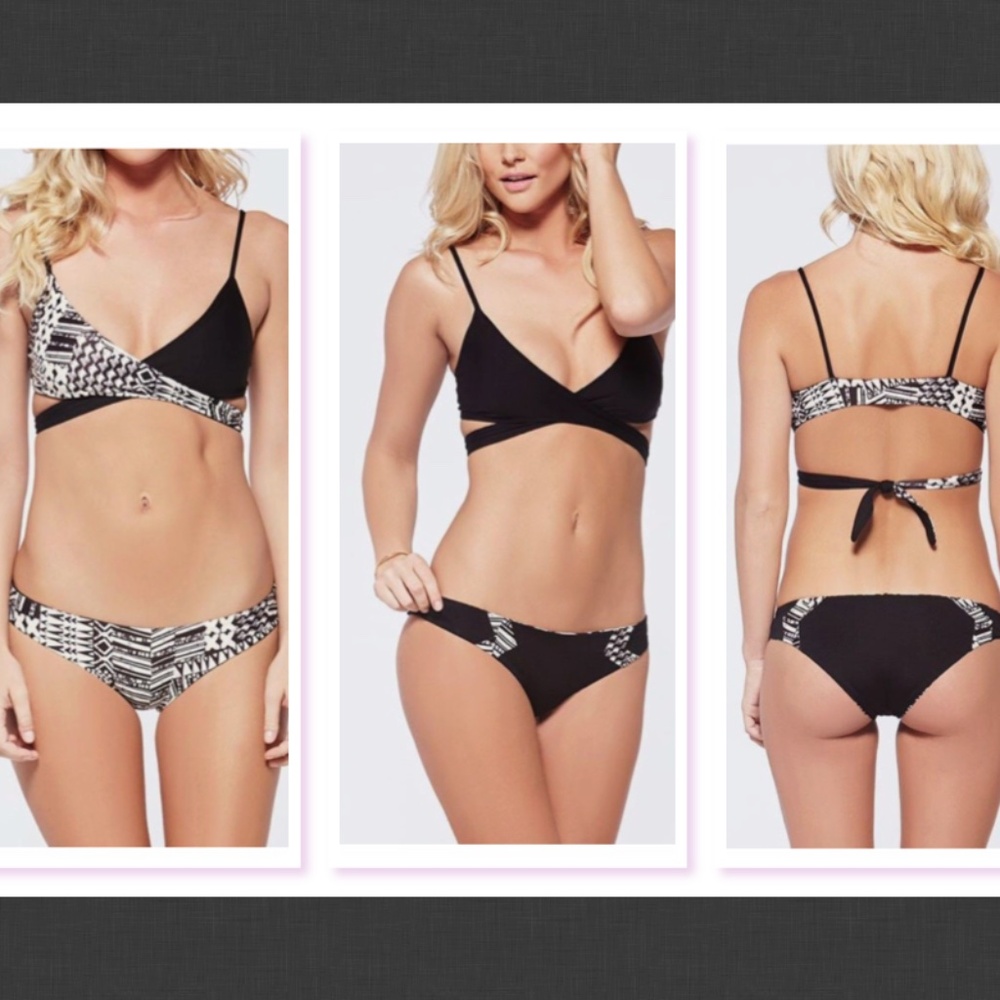 NEW L Space Chloe Bikini Top + Barracuda Bottoms Size XS #U239